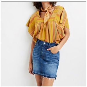 Madewell jean skirt